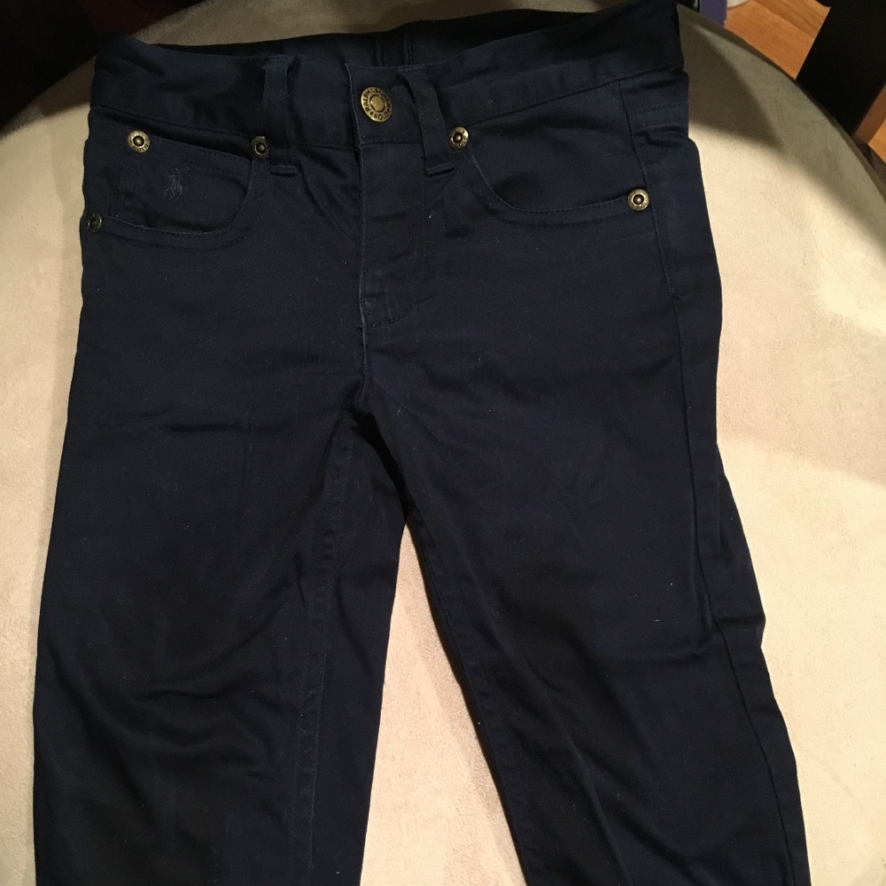 Ralph Lauren Girls Navy 4/4T Pants